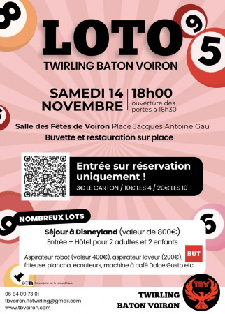 Inscription loto du 14 novembre 2026